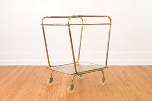 MCM Brass Bar Cart