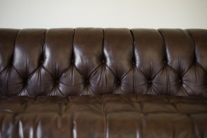 Bernhardt Leather Chesterfield