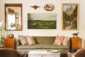 Mt Rainier Folk Art Painting