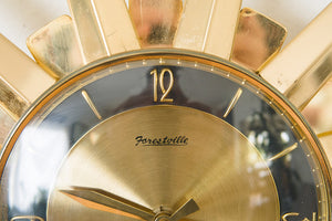 Brass Starburst Wall Clock
