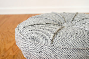Wool & Brass Ottoman
