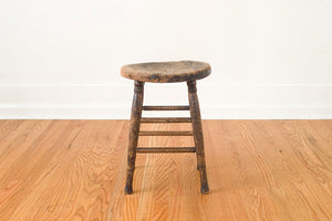 Wood Farmhouse Stool