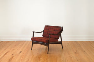 MCM Plaid Yugoslavian Chair