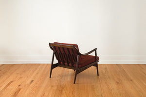 MCM Plaid Yugoslavian Chair