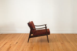 MCM Plaid Yugoslavian Chair