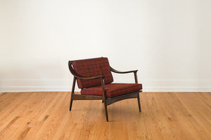 MCM Plaid Yugoslavian Chair