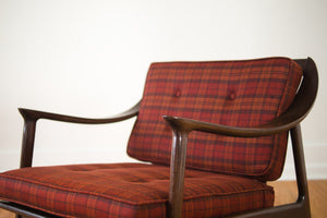 MCM Plaid Yugoslavian Chair