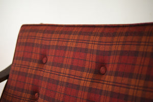 MCM Plaid Yugoslavian Chair