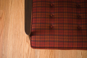 MCM Plaid Yugoslavian Chair