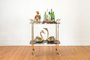 MCM Brass Bar Cart