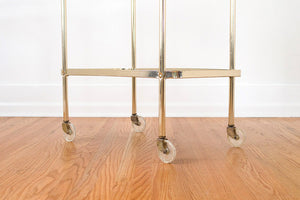 MCM Brass Bar Cart