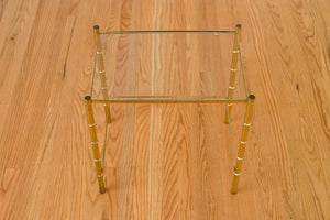 Brass & Glass Side Table
