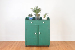 Green Farmhouse Cabinet