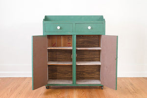 Green Farmhouse Cabinet