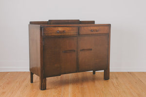Art Deco Oak Credenza