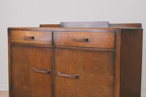 Art Deco Oak Credenza