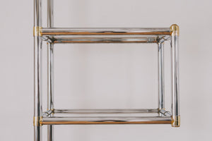 MCM Chrome & Brass Shelf
