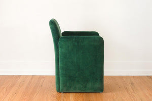 Mario Bellini Velvet Chairs