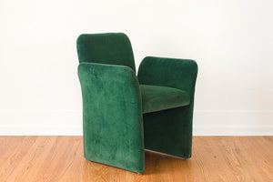 Mario Bellini Velvet Chairs