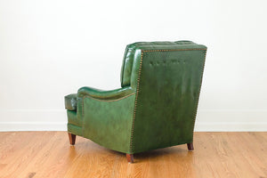 Green Leather Club Chair