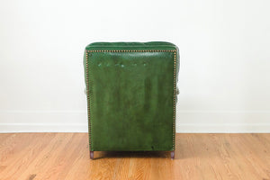 Green Leather Club Chair