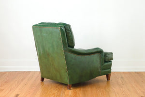 Green Leather Club Chair
