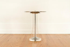 Chrome & Lucite Side Table