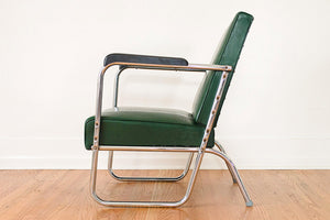 Chrome Deco Club Chairs