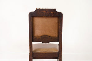 Leather & Oak Dining Chairs