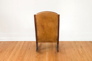 Antique Leather Rocker