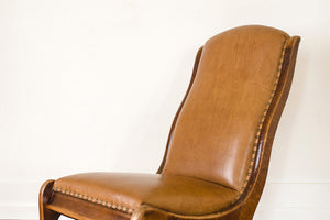 Antique Leather Rocker
