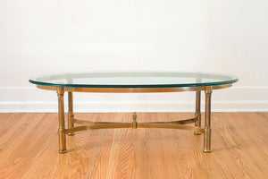 Brass & Glass Coffee Table