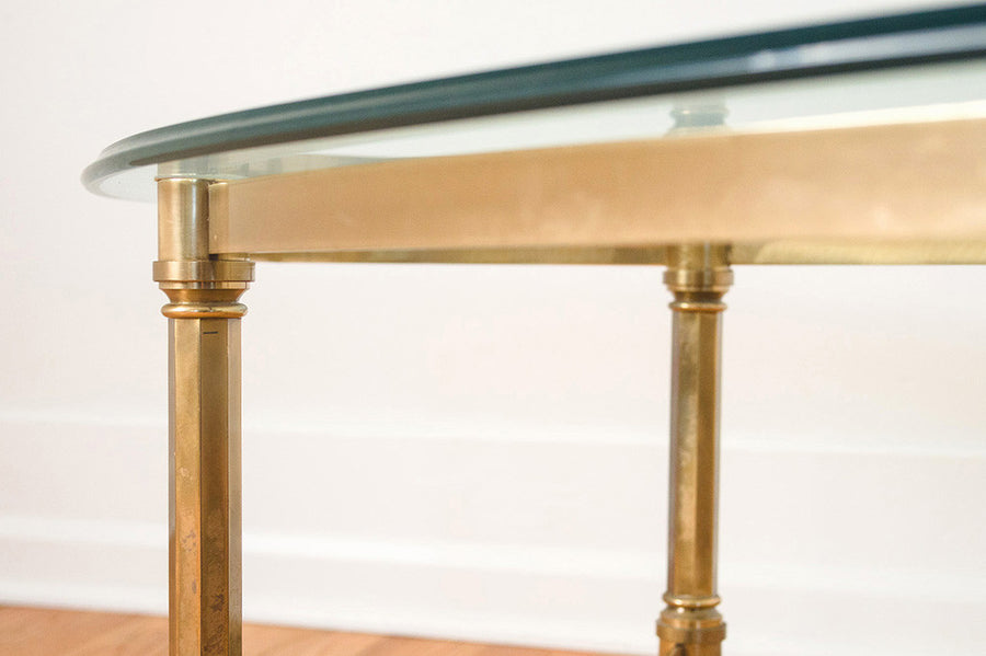 Brass & Glass Coffee Table