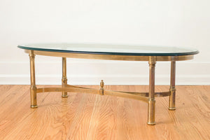 Brass & Glass Coffee Table