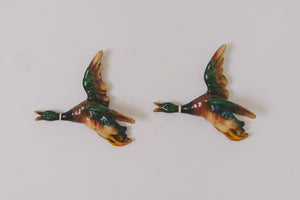 Vintage Chalkware Ducks