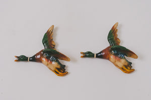 Vintage Chalkware Ducks