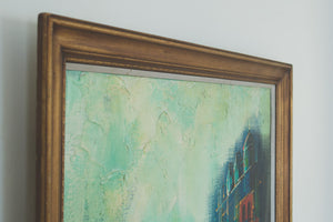 MCM Nautical Oil Painting