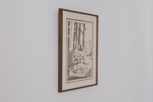Vintage Deer Print