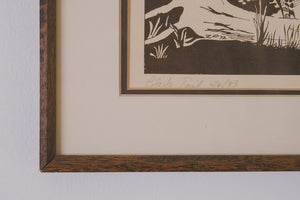 Vintage Deer Print