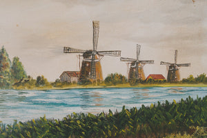 Original Dutch Windmill Painting