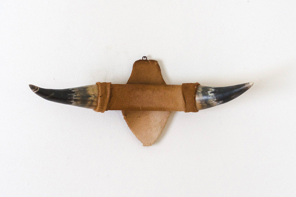 Vintage Cowhide Bullhorns