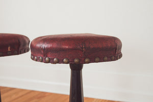 Iron & Leather Stools