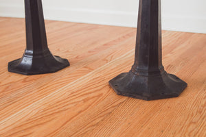Iron & Leather Stools