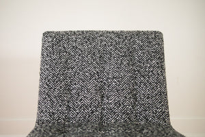Chrome & Chevron Wool Chair