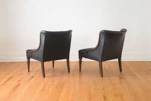 Vintage Tufted Slipper Chairs