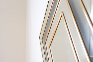MCM Gold & Lucite Mirror