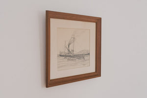 1930's Steamship Sketch