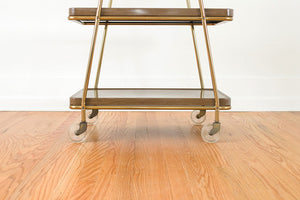 MCM Brass Bar Cart