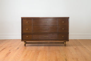 MCM Walnut Lowboy Dresser
