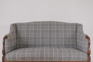 HS Collection Plaid Settee